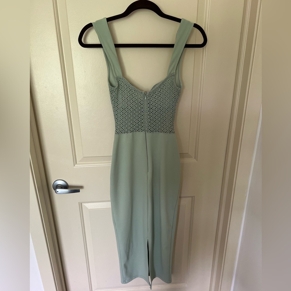 ASOS DESIGN Corset Lace Insert Midi Dress - Picture 4 of 7